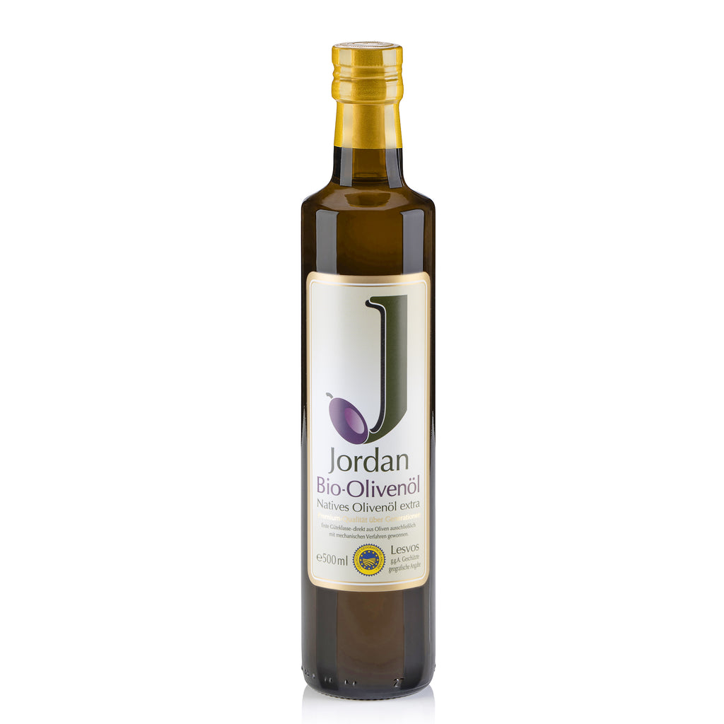 Jordan Olivenöl - BIO-Olivenöl - Flasche 0,50 Liter - GR-BIO-01