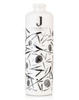 Jordan Keramikflasche - matt weiß mit schwarzen Symbolen - ohne Ausgießer - 500ml