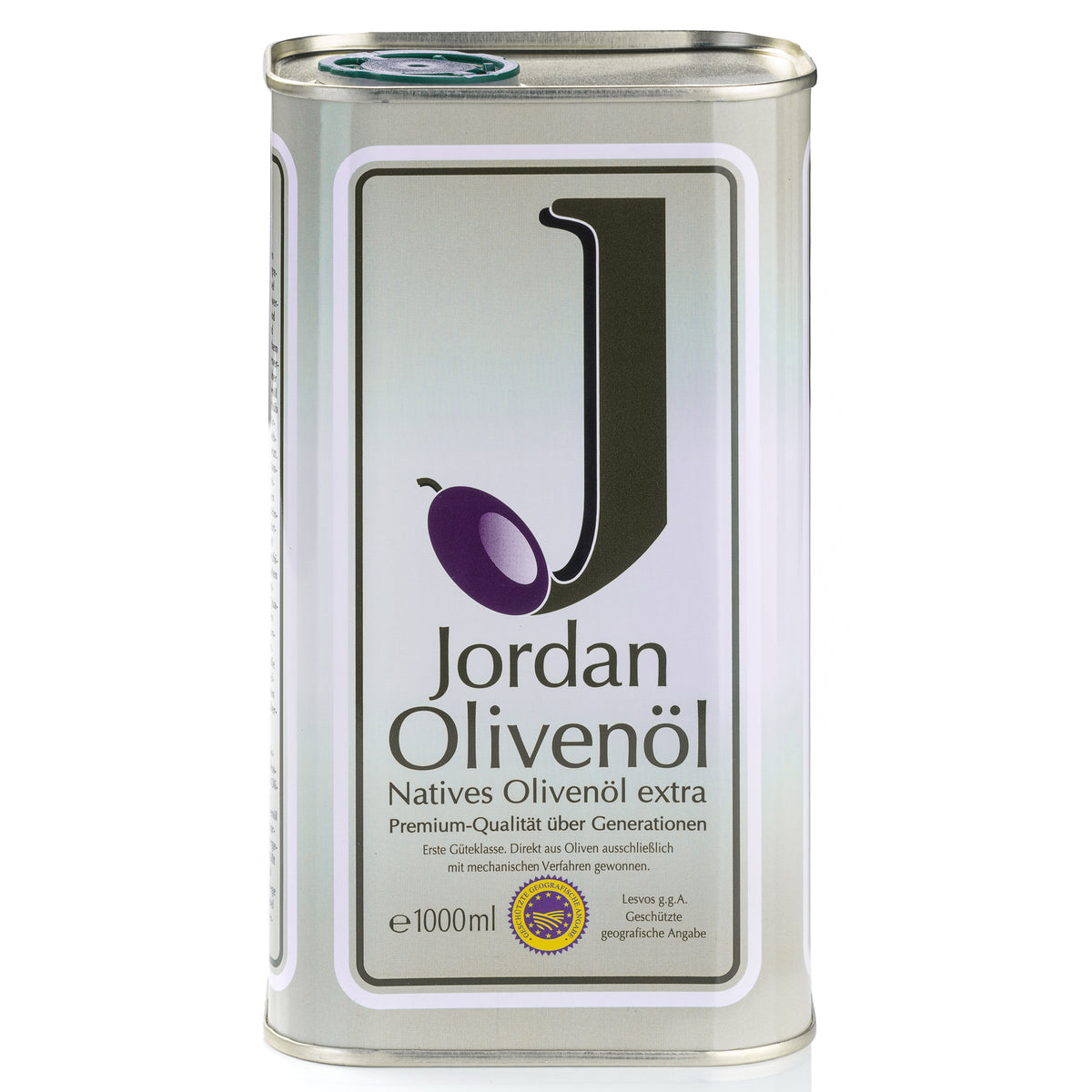 Jordan Olivenöl - Natives Olivenöl Extra - Kanister - 1,00 Liter