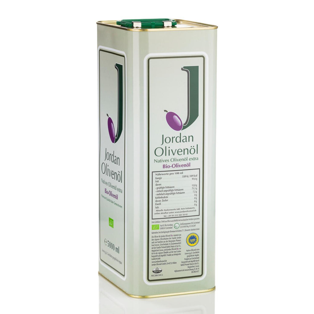 Jordan Olivenöl - BIO-Olivenöl - Kanister 5,00 Liter - GR-BIO-01